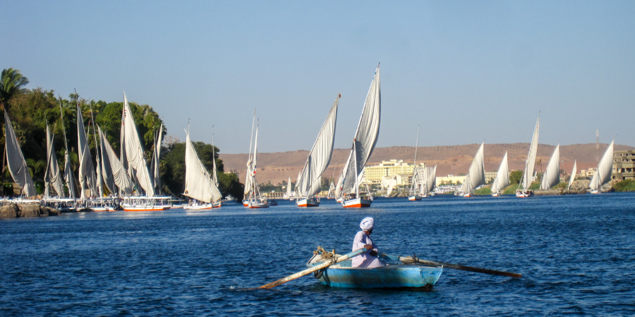 Felucca Armada, Aswan, Egypt
