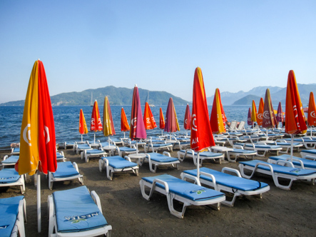 Beach Beds, Fethiye, Turkey