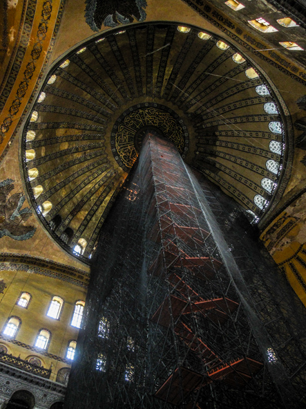 Inside the Hagia Sophia, Istanbul