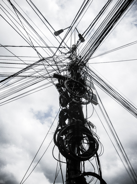 Powerline Chaos, Bucharest, Romania