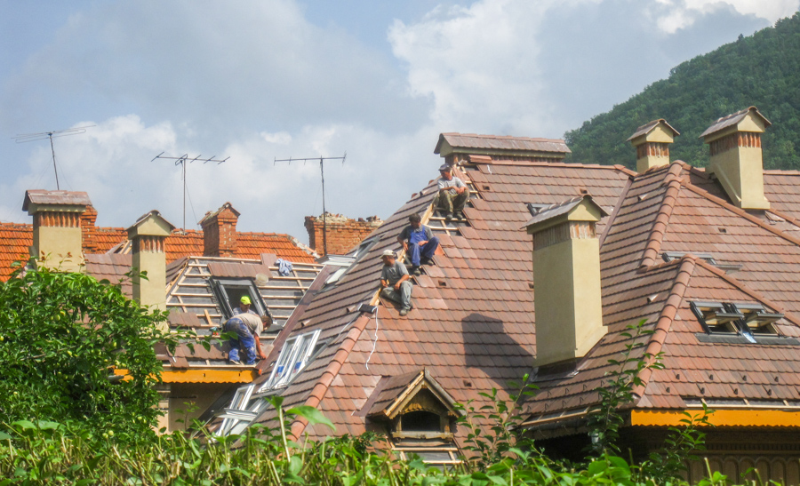 Braşov Rooftops, Romania