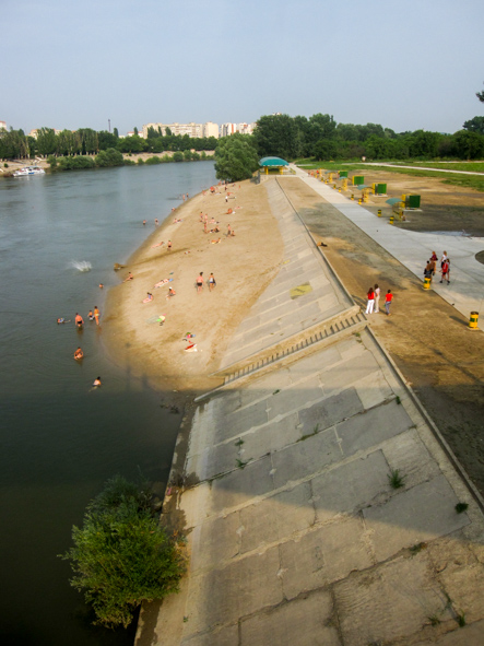 Swimming in the Dniester near Tiraspol